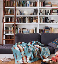 Load image into Gallery viewer, PENDLETON CHIEF JOSEPH AQUA BLANKET