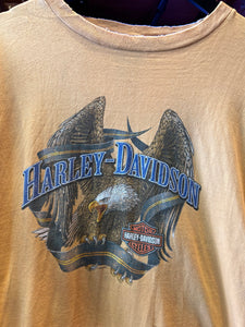 Vintage Harley Eagle Mustard Rare Colour, XL