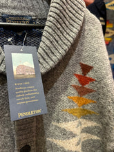 Load image into Gallery viewer, Pendleton Tuscon Grey Shetland Cardigan