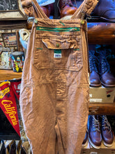 Load image into Gallery viewer, Vintage Liberty Duckcloth Brown Overalls, Waist 43
