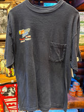 Load image into Gallery viewer, Vintage Federated Racing Navy Pocket Tee, XL
