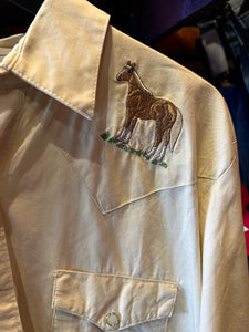 Vintage Napole Horse Western Shirt, Large