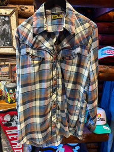 Vintage Tex Western Shirt, 16.5 Med-Large