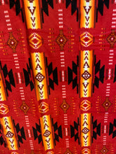 Load image into Gallery viewer, Navajo Style Polar Fleece Blanket - Red