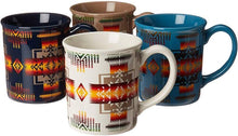 Load image into Gallery viewer, PENDLETON. CHIEF JOSEPH SET OF 4 MUGS, HEAVYWEIGHT.
