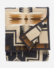 Load image into Gallery viewer, PENDLETON. HARDING OXFORD BLACK BLANKET ROBE.