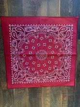 Load image into Gallery viewer, HAV-A-HANK New Dark Red Bandana. USA MADE