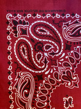 Load image into Gallery viewer, HAV-A-HANK New Dark Red Bandana. USA MADE
