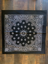 Load image into Gallery viewer, HAV-A-HANK New Black Bandana. USA MADE