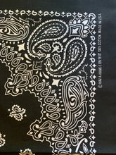 Load image into Gallery viewer, HAV-A-HANK New Black Bandana. USA MADE