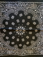 Load image into Gallery viewer, HAV-A-HANK New Black Bandana. USA MADE
