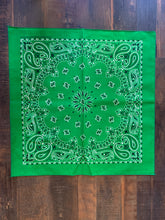 Load image into Gallery viewer, HAV-A-HANK New Kelly Green Bandana. USA MADE
