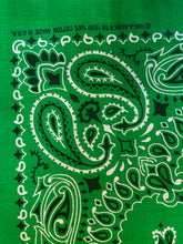 Load image into Gallery viewer, HAV-A-HANK New Kelly Green Bandana. USA MADE