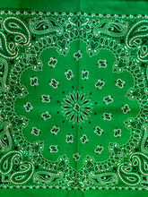 Load image into Gallery viewer, HAV-A-HANK New Kelly Green Bandana. USA MADE