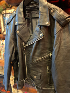 Vintage Heavyweight Biker Jacket, XXL-XXXL
