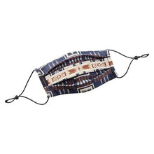 Load image into Gallery viewer, Pendleton Face Mask, Harding Navy - Adjustable Ear Loops