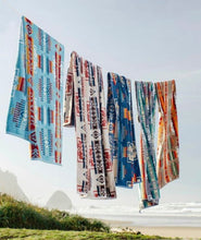 Load image into Gallery viewer, PENDLETON TUSCON TURQUOISE XL JACQUARD BEACH TOWEL.