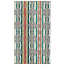Load image into Gallery viewer, PENDLETON CHIEF JOSEPH GREY XL JACQUARD BEACH TOWEL.