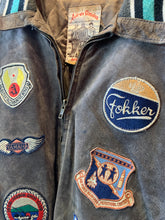 Load image into Gallery viewer, Rare Collectable Avirex Of New York Suede Bomber Patched. Large. FREE POSTAGE