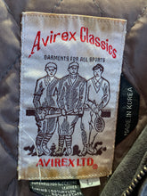 Load image into Gallery viewer, Rare Collectable Avirex Of New York Suede Bomber Patched. Large. FREE POSTAGE