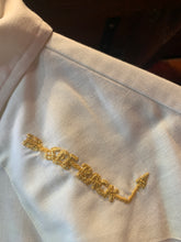 Load image into Gallery viewer, Vintage Rare Sailor Jerry Handscreen Printed Western Shirt w Gold Embroidery, Large