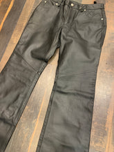 Load image into Gallery viewer, Vintage Harley Davidson Leather Biker Boot Leg Pants, Waist 30