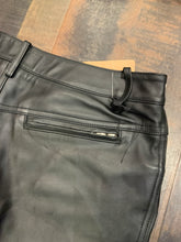 Load image into Gallery viewer, Vintage Harley Davidson Leather Biker Boot Leg Pants, Waist 30