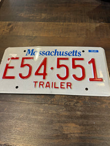 Vintage Massachusetts Number Plate