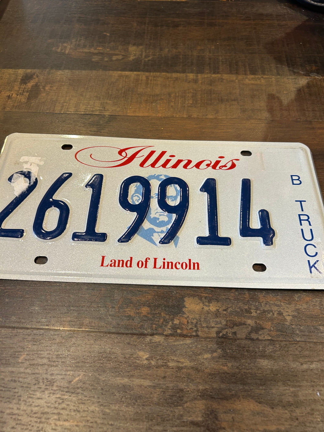 Vintage Illinois Number Plate