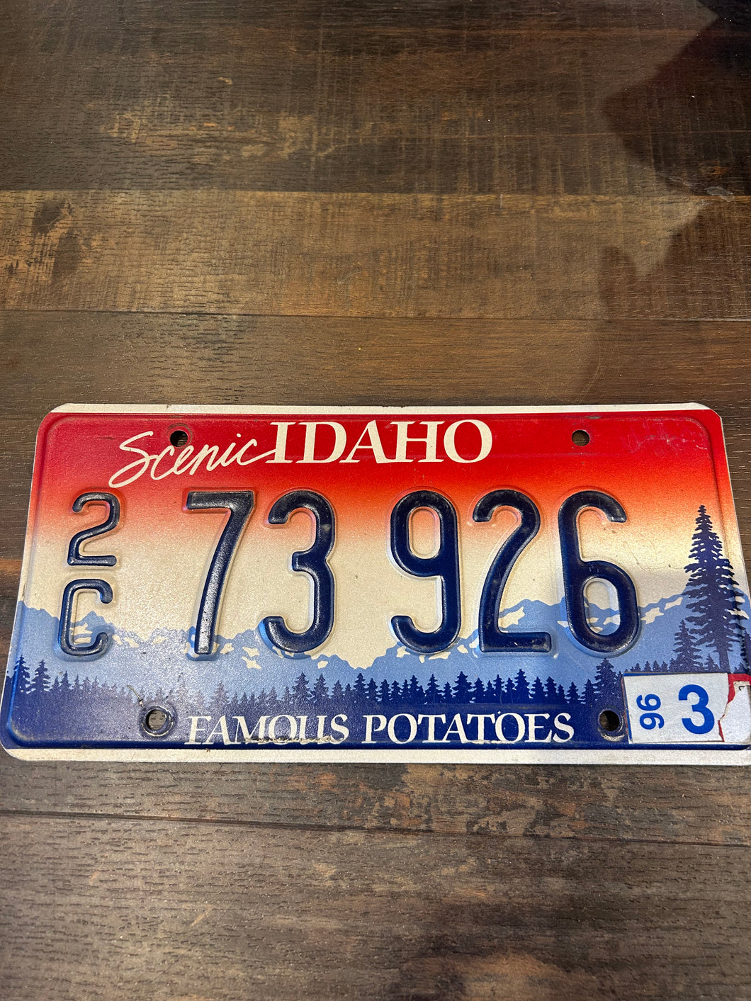Vintage Idaho Number Plate