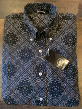 Load image into Gallery viewer, Relco of London, Est 1963 Paisley Shirt, Bandana Black
