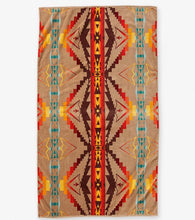 Load image into Gallery viewer, PENDLETON XL SIERRA RIDGE JACQUARD TOWEL, TAN. FREE POSTAGE