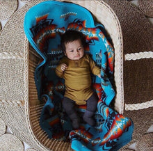 Load image into Gallery viewer, Pendleton Chief Joseph Crib / Baby / Kid's Blanket, Turquoise. FREE POSTAGE