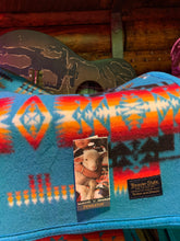 Load image into Gallery viewer, Pendleton Chief Joseph Crib / Baby / Kid's Blanket, Turquoise. FREE POSTAGE