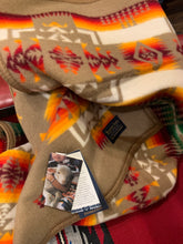 Load image into Gallery viewer, PENDLETON CHIEF JOSEPH CRIB / BABY / KID BLANKET KHAKI. FREE POSTAGE