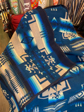 Load image into Gallery viewer, Pendleton Chief Joseph Aegean Blue Wool Blanket, Portland