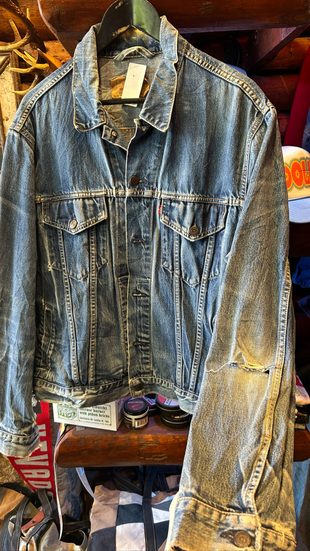 6. Vintage Levis Denim Jacket Mid Fade, XL