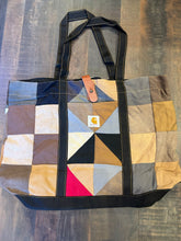 Load image into Gallery viewer, 10. Patchwork Rework Carhartt Tote
