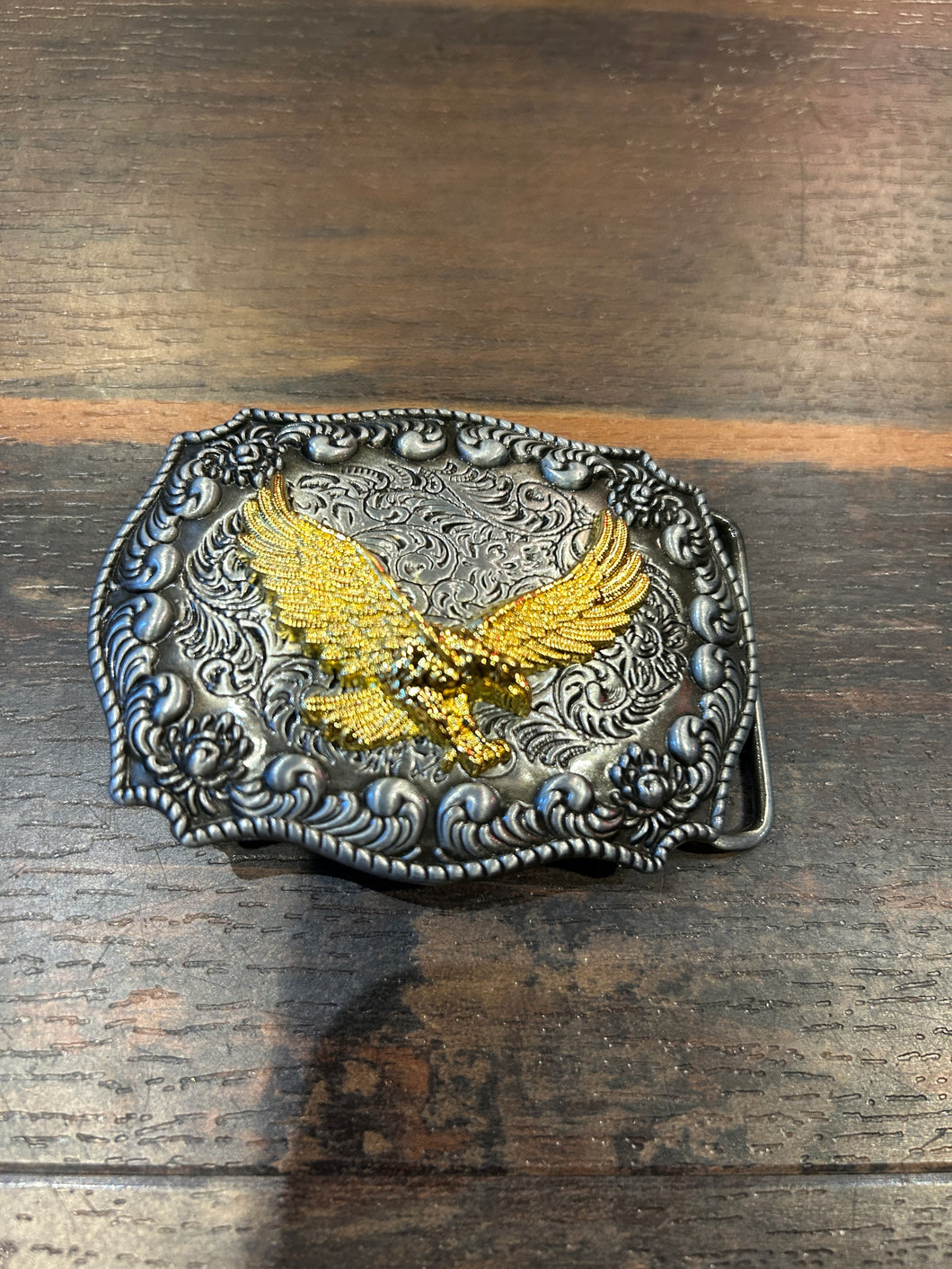 Eagle Scroll Buckle