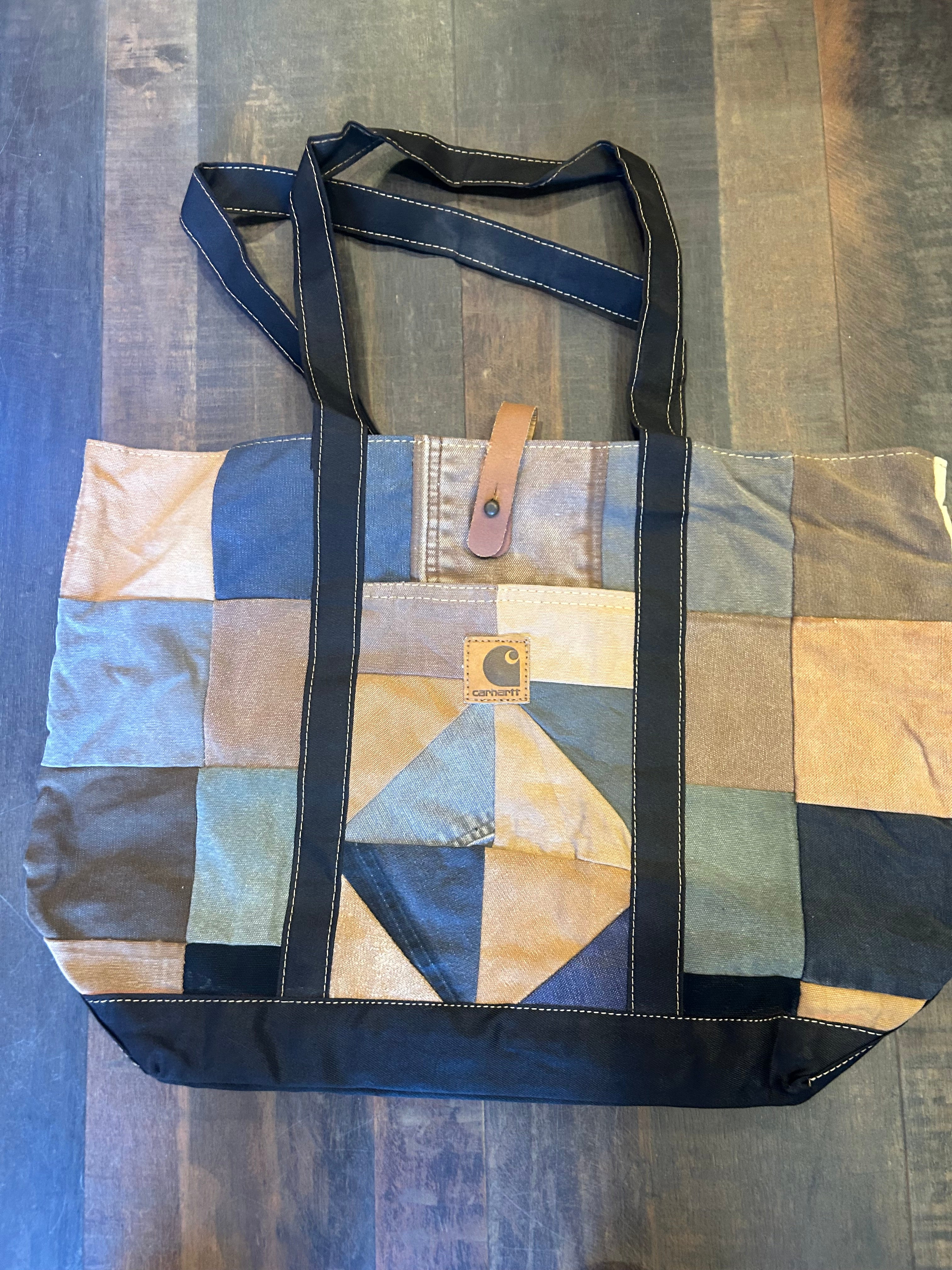 34. Patchwork Carhartt Tote – Midwest Trader