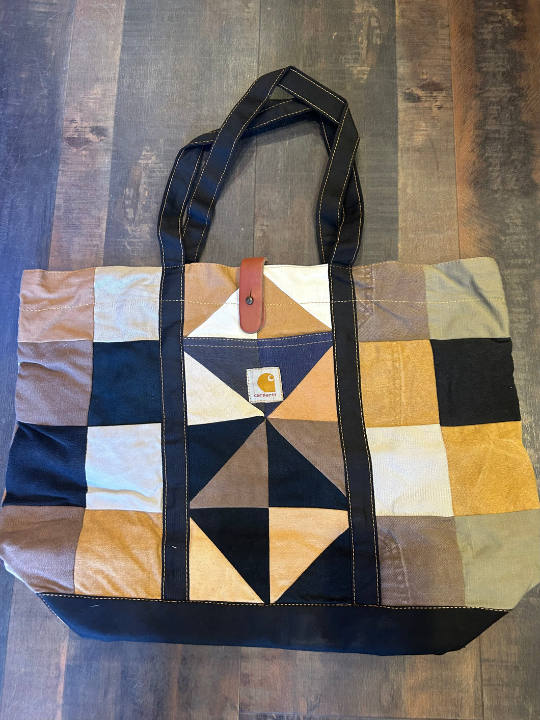 37. Patchwork Reworked Carhartt Tote