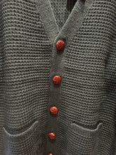 Load image into Gallery viewer, Relco London Waffle Cardi Green

