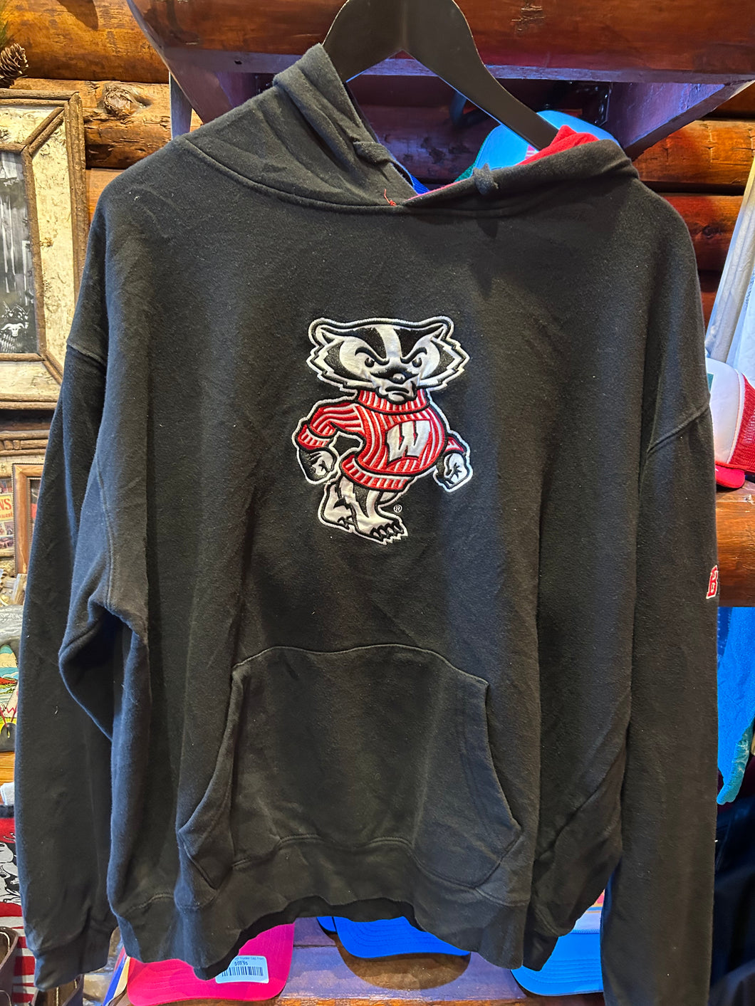 Vintage Wisconsin Hoodie, L-XL