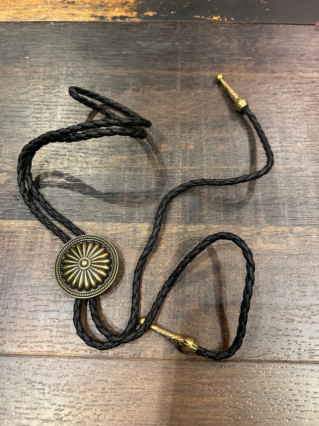 Brass style Bolo Tie