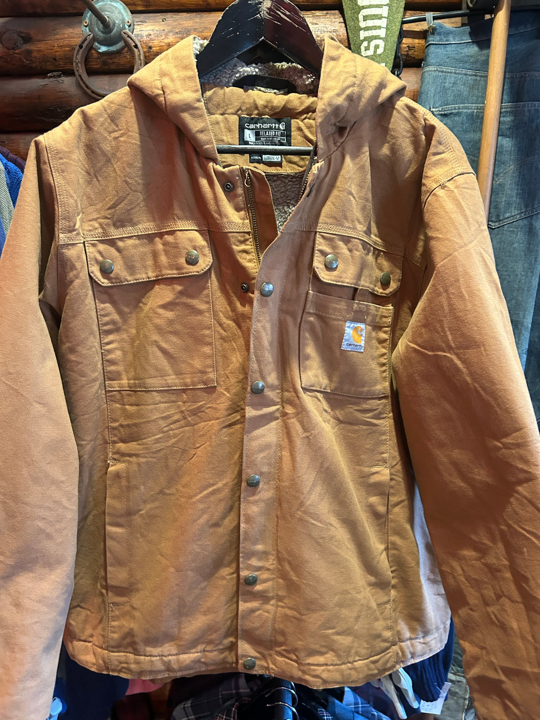 Vintage Carhartt Sherpa Lined Jacket, Small