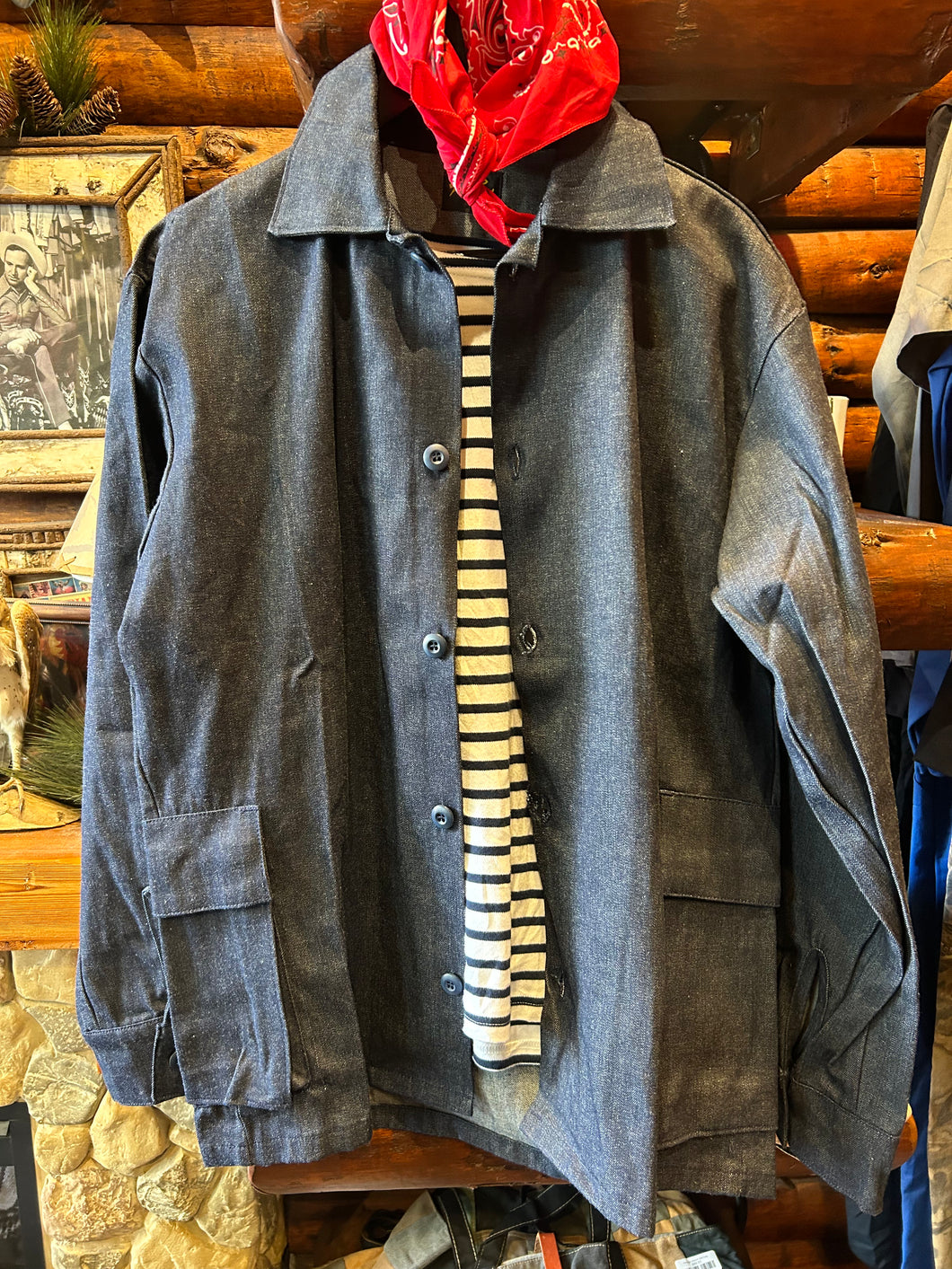 Vintage Deadstock New Stan Ray Chore Denim, Lg