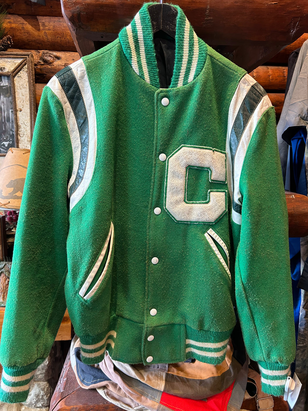 Vintage 70s Letterman Jacket, S-M