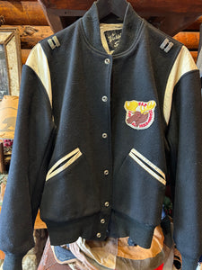 Vintage 60s Moose Drill Team Letterman, Small