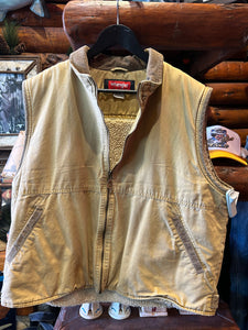 Vintage Wrangler Sherpa Vest, XL
