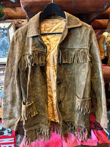 Vintage 1970s Suede Ranchwear Jacket, S-M